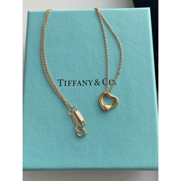 Elsa Peretti 11mm Open Heart Necklace 